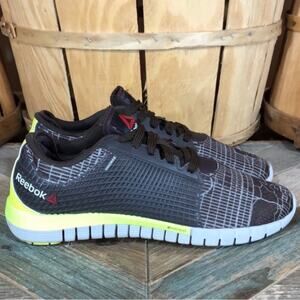 Reebok ZQuick Nanoweb Run City Black Gray Cross Training Shoes Womens Size 7.5